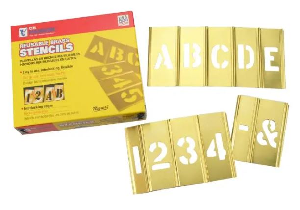 STENCIL SET BRASS COMBO 1